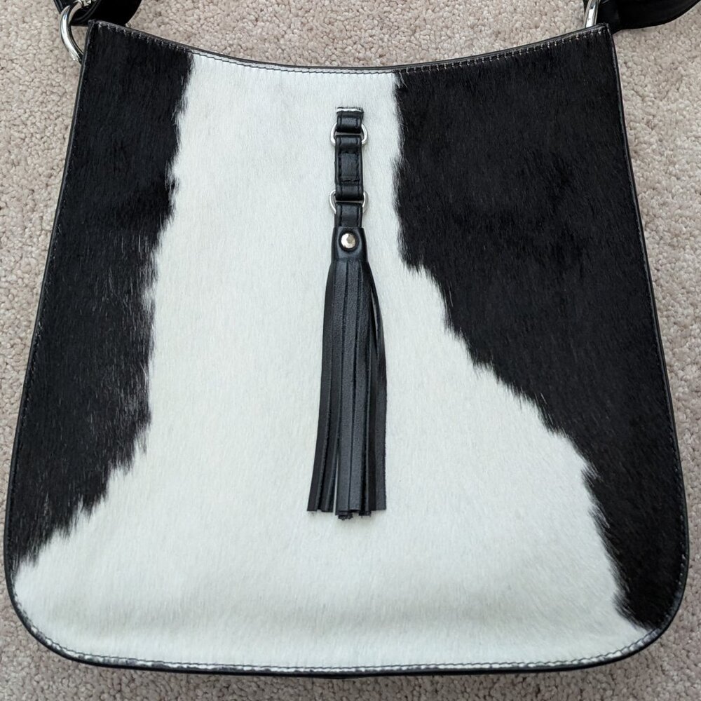 NWOT-Overland Odessa Cowhide Crossbody/Shoulder Bag - Picture 2 of 9